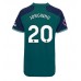 Maillot de foot Arsenal Jorginho Frello #20 Troisième vêtements Femmes 2023-24 Manches Courtes